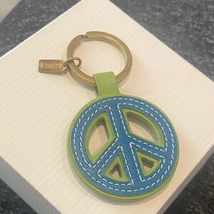 Coach Vintage Leather Peace Sign